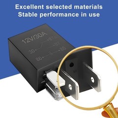 5 Pin 12V 30A Car Relay, Multi Purpose Waterproof Relaying Sta Size: 5 Pin/1PC