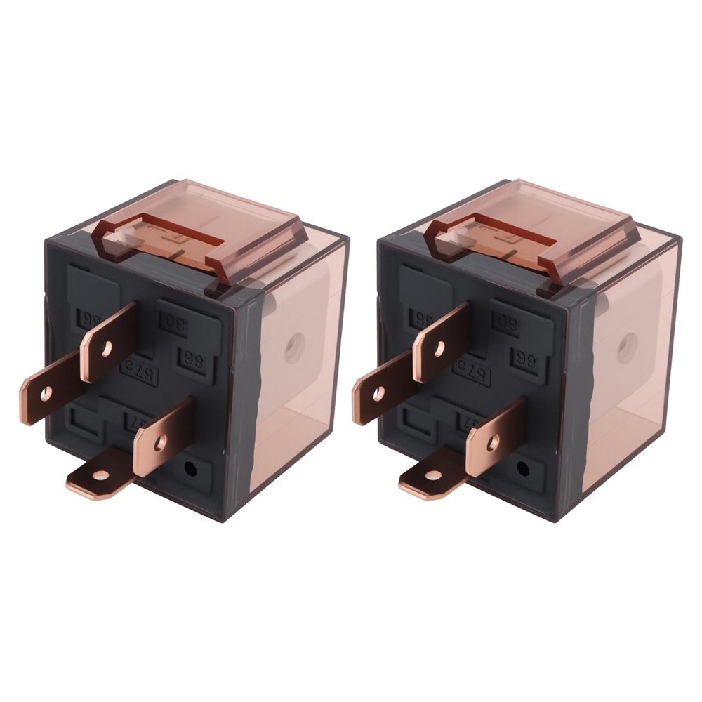 2Pcs 4-Pin SPNO 12V Waterproof Automotive Relay 100A High Current Car Circuit…