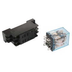 A14071800ux0297 35mm DIN Rail DPDT 8P General Purpose Power Relay AC 24V Coil…