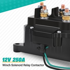 Winch Solenoid Relay Contactor 12V 250A Winch Relay Thumb Truck for ATV UTV B…