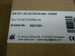 Dold Multifunction Relay 0021823 Type BA7811.82 AC/DC 24-60V 1000M
