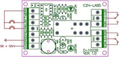 ELECTRONICS-SALON Panel Mount Momentary-Switch/Pulse-Signal Control Latching