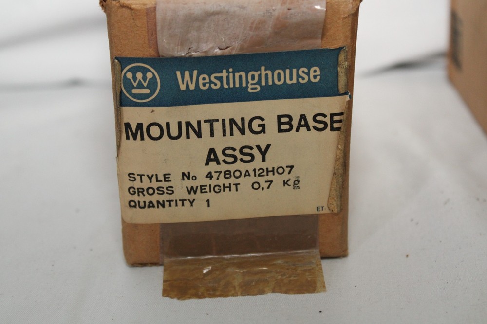 Westinghouse Bombardier 4780A12H07 Mounting Base Assembly Style 4780A12H05
