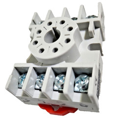 DAYTON 5X852M Relay Socket Base 8-Pin, 300Vac, 15 Amp, 600Vac, 10 Amp