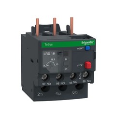 SCHENIDER ELECTRIC LRD16 9.0A TO 13.0A OLR FOR CONTACTOR LRD SERIES LRD16 RELAY