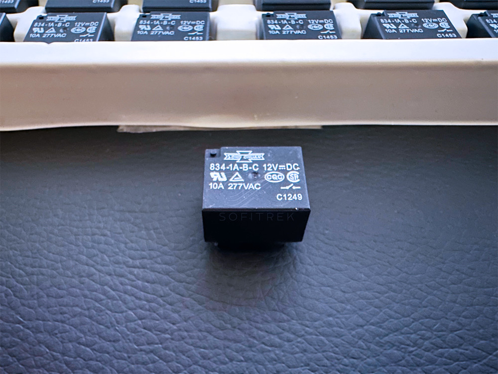 5Pcs 834-1A-B-C 12VDC SONG CHUAN PCB Power Relay 12VDC SPST-NO 10A 4-Pin