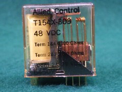 Pair new old stock Allied Control relays T154X-303 48VDC