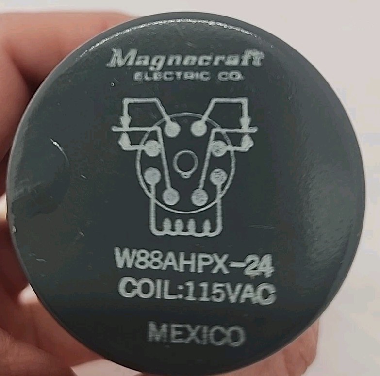 MAGNECRAFT DPDT OCTAL PLUG IN RELAY W88AHPX-24 5945-00-403-0222