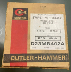 CUTLER-HAMMER TYPE M RELAY – D23MR402A, SERIES A2 (New in Box)