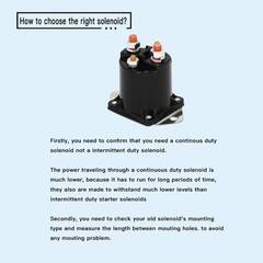 Solenoid Relay 101807001 101807001 48 Volt Compatible with Club Car DS…