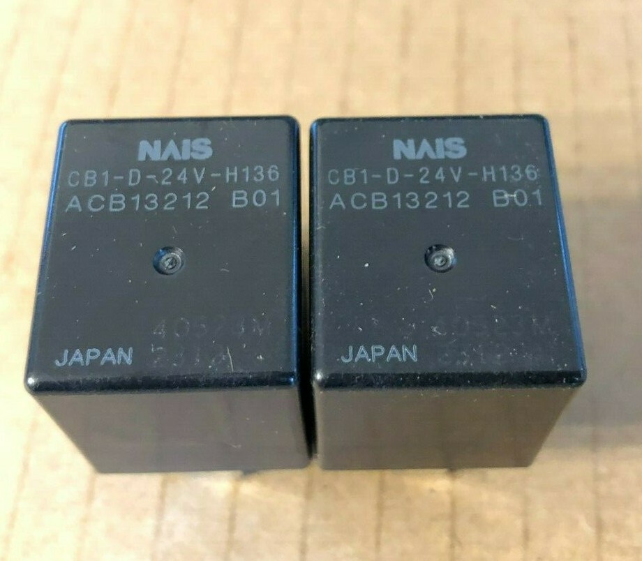 NAIS Plug-In Automotive Relay CB1-D-24V-H136 ACB13212 BO1 2 PACK