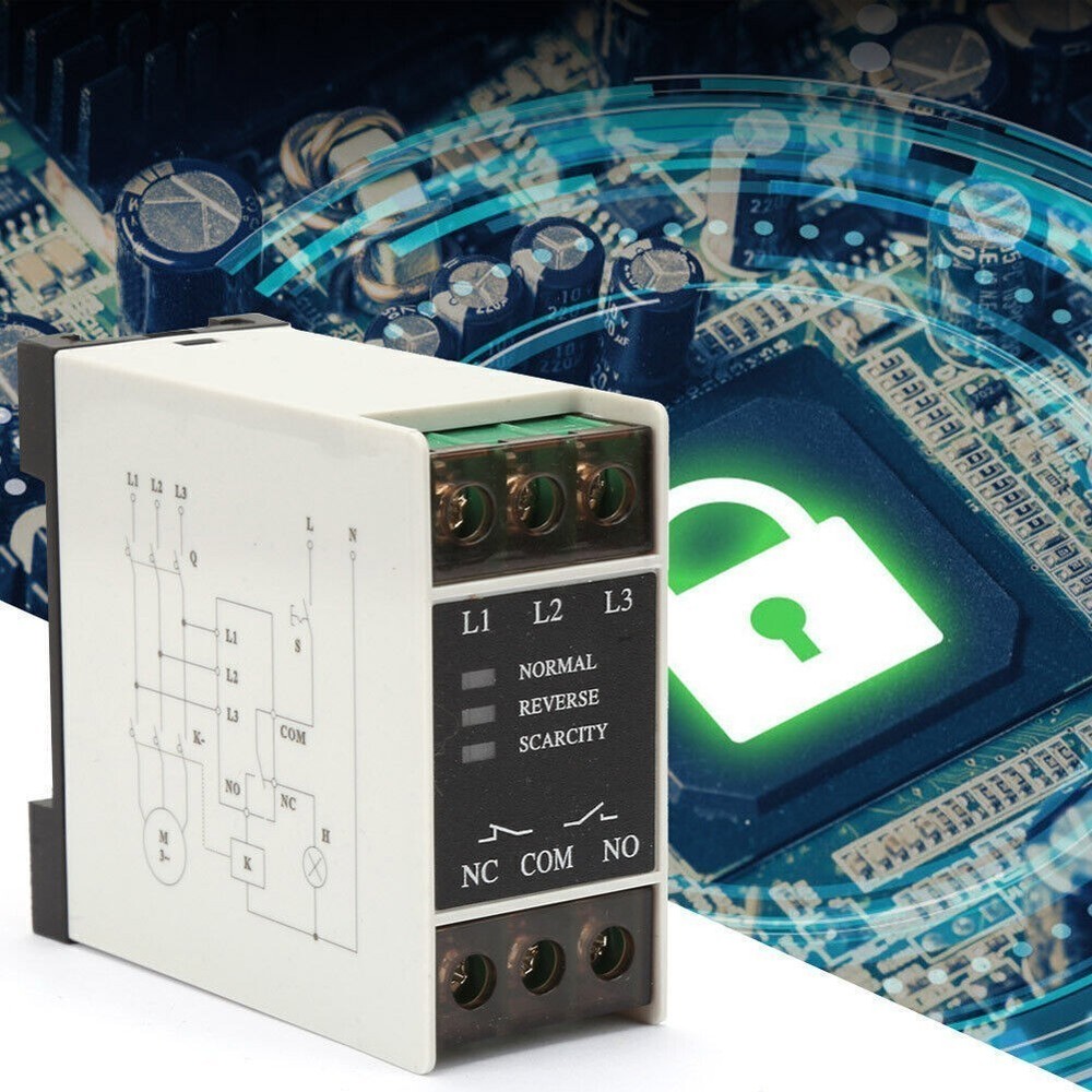 TG30S 220-440V AC Mini 3-Phase Sequence Relay Protector Voltage Phase Protective