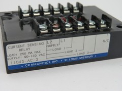 CR Magnetics 11045-AC-3 Current Sensing Relay 3 Channel 250mA 90-130V NEW