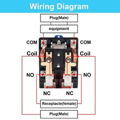 TWTADE/JQX-62F-2Z Coil Voltage DC 12V 80A DPDT Electronmagnetic Relay,High Po…