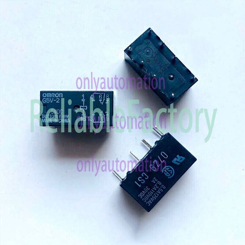 10Pcs G5V-2 5VDC Electromagnetic Signal Relay DPDT 2A 8Pins~
