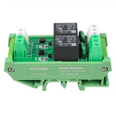Relay Board Module 2 Channel 1 SPDT DIN Rail Mount 24V DC/AC FYT732CD24