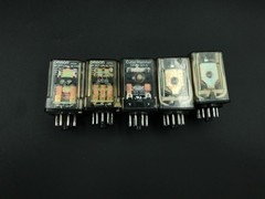 Lot of Five Used Untested Relays Various Brand Omron Cutler-Hammer Feme
