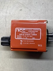 NCC T1K-10-467 SOLID STATE TIMER T1K10467 RANGE: .1-10 E59090 LR33434 NEW NO BOX
