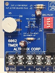 Altronix 6062 Timer, Multi-Purpose, 12/24VDC 1 Second to 60 Minutes Board