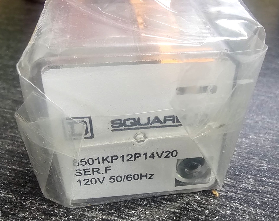 SQUARE D 8501KP12P14V20 SER. F 120V 12A NSMP NEW NIB