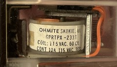 OHMITE RELAY-GPRTPX-233T-10A-115V-60CY-RES. COIL