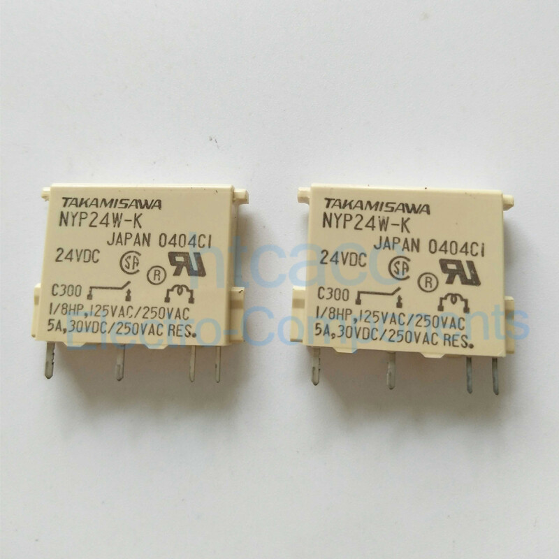 TAKAMISAWA NYP24W-K 24VDC Power Relay 5A 24VDC 4 Pins (Pack of 5)