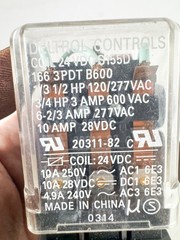 deltrol controls electrical relay S155D 24vdc 1663pdt B600 (EL15)
