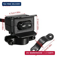 12V Winch Switch with Mounting Bracket, Heavy Duty 4 Wheeler Handle bar Control
