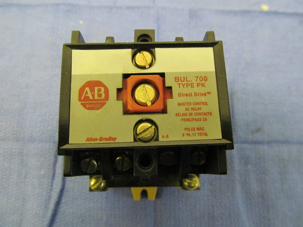 Allen Bradley Bulletin 700 Type PK Master Control AC Relay 120 V 700-PK400A1 B