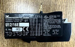 BENEDIKT & JAGER U12/16E 4 2.7-4A THERMAL OVERLOAD RELAY **NEW IN BOX**
