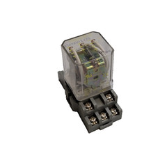 IDEC RR3B-UL 120VAC 3PDT Relay W/ SR3B-05 DIN Rail Socket