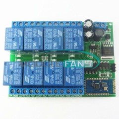 12V 8-Channel Bluetooth Relay Android Mobile Remote control Switch Motor Light