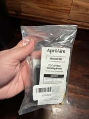 Aprilaire Model 50 Current Sensing Relay 24 VAC Wired 12 Watts Max