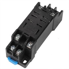 uxcell DTF-08A DIN Rail Track Mount 8pin Relay Socket Base for 70 x 23 x 29mm LY