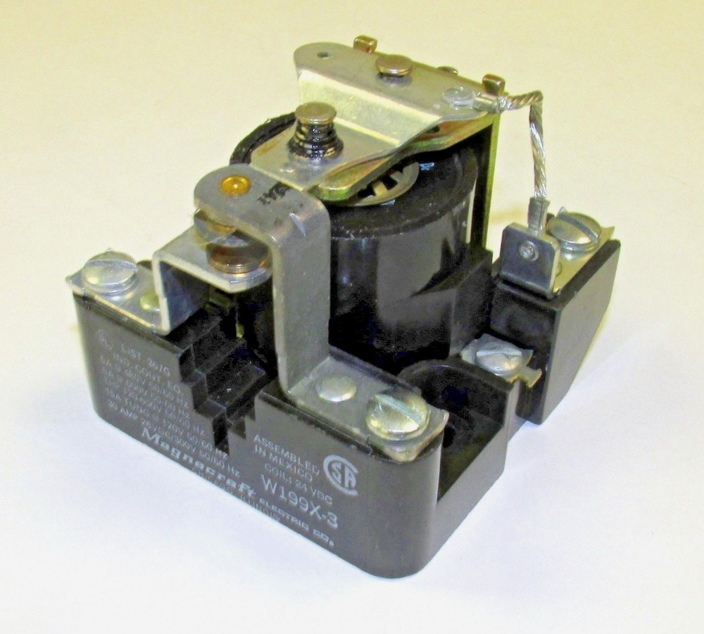 MAGNACRAFT W199X-3 SPDT 24VDC 40A Panel Mount, Screw Terminal Power Relay, New