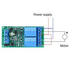 2PC DC 12V 24V 2-Way Interlock Relay Module Flip-Flop Latch Relay US