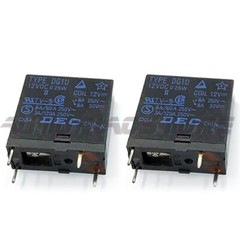 10PCS DEC TYPE DG1U-12VDC Power Relay 4Pin 16A 250V~