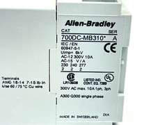 Allen Bradley 700DC-MB310Z24S Ser A Control Relay 24VDC Coil w/ 195-MA40 Ser A