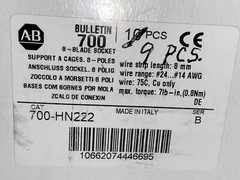 Allen-Bradley 700-HN222 8A 300V Relay Socket Series B