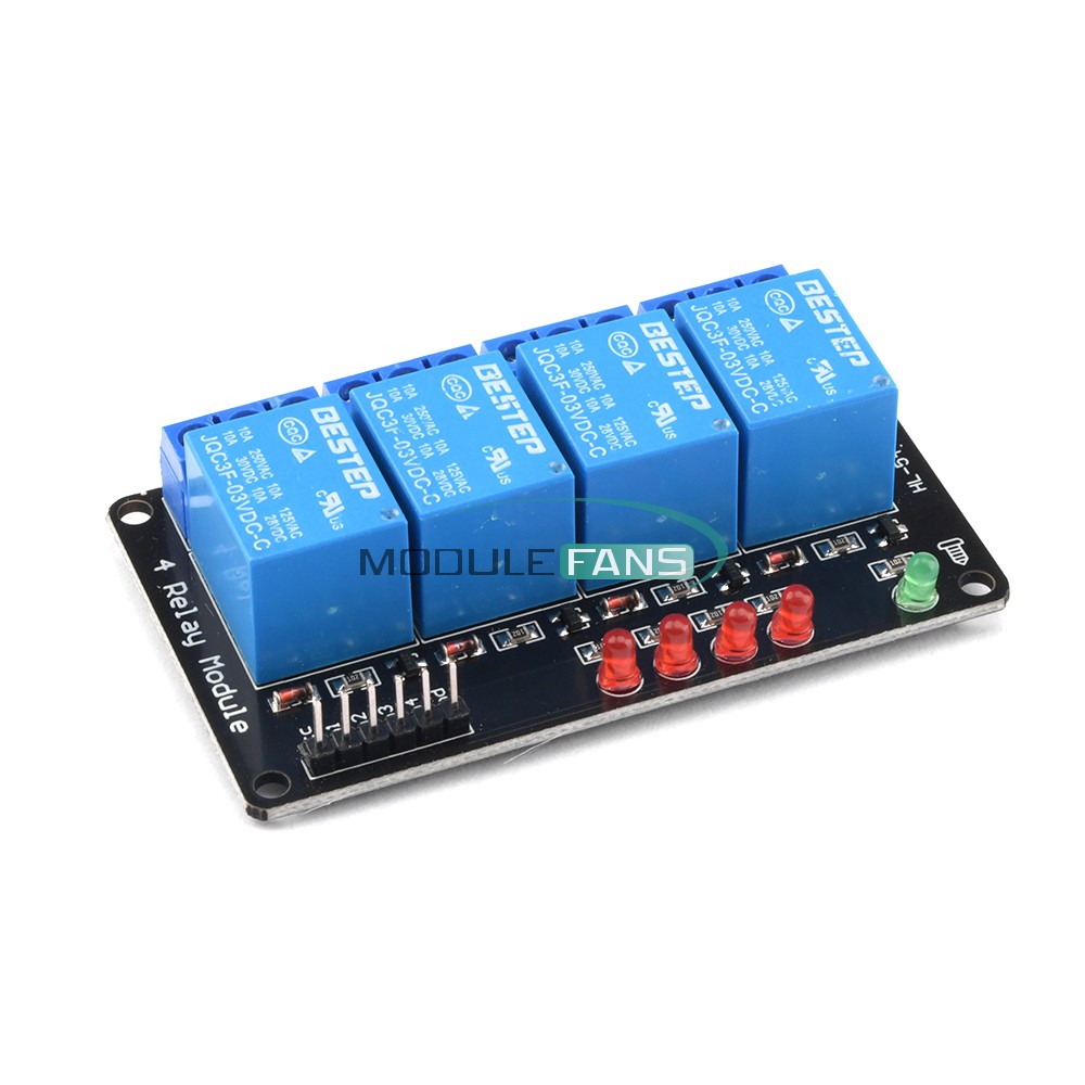 3V 3.3V 1/2/4Channel Relay Module Low Level Trigger Relay with LED Relay Output