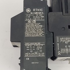 GE CL02D310T Contactor, CL02, 24 VDC, W/RTN1C Overload Relay, 0.25-0.41 Amps