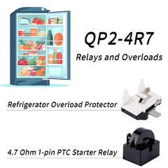 QP2-4.7 Starter Relay, 1 Pin Refrigerator Relay with 6750C-0005P…