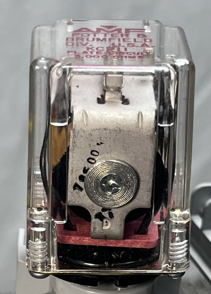 (1) POTTER & BRUMFIELD KCP-11-5000 36VDC DPDT, 2A, OCTAL RELAY – TESTED