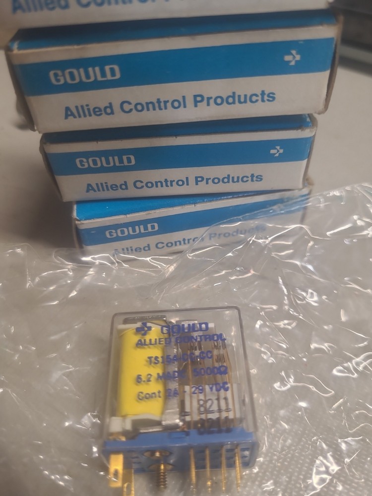 Gould / Allied Control TS154-CC-CC 6.2 MADC 5000 Ohms Cont 2A 29VDC , Set Of 4