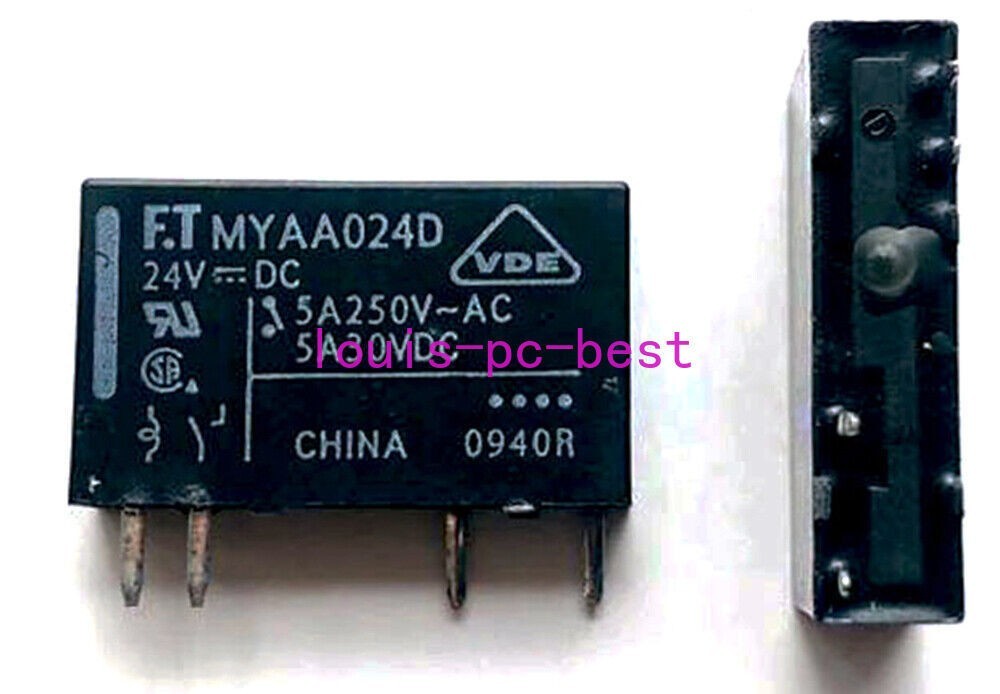 For Fujitsu FTR-MYAA024D Electromechanical Relay 24VDC 5A 4 Pins(Pack of 5)