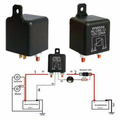 1PC WM686 12V 100A 120A 200A 4-Pin Heavy Duty ON/OFF Switch Split Charge Relay
