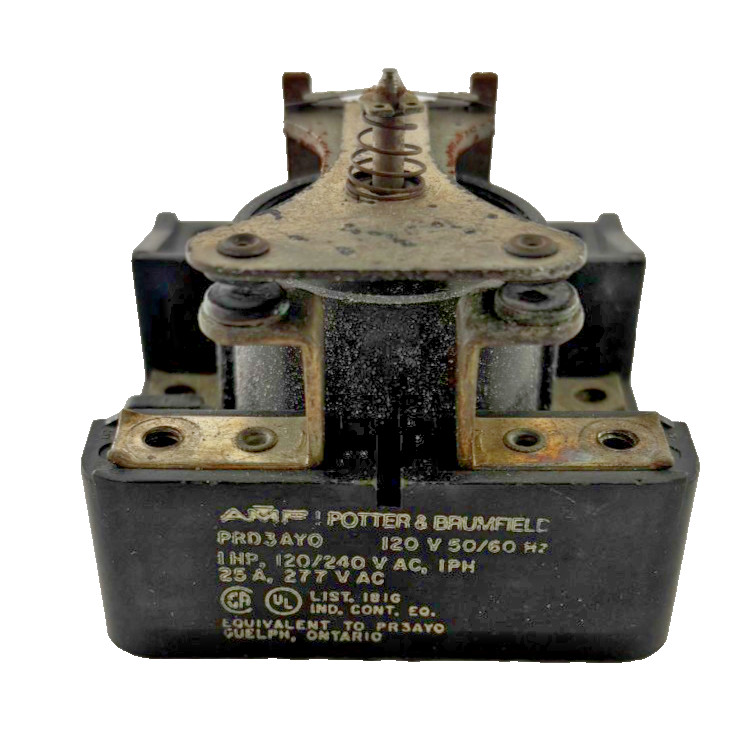 Potter & Brumfield PRD3AY0-120 Relay 25A 277VAC Coil 120V 50/60Hz