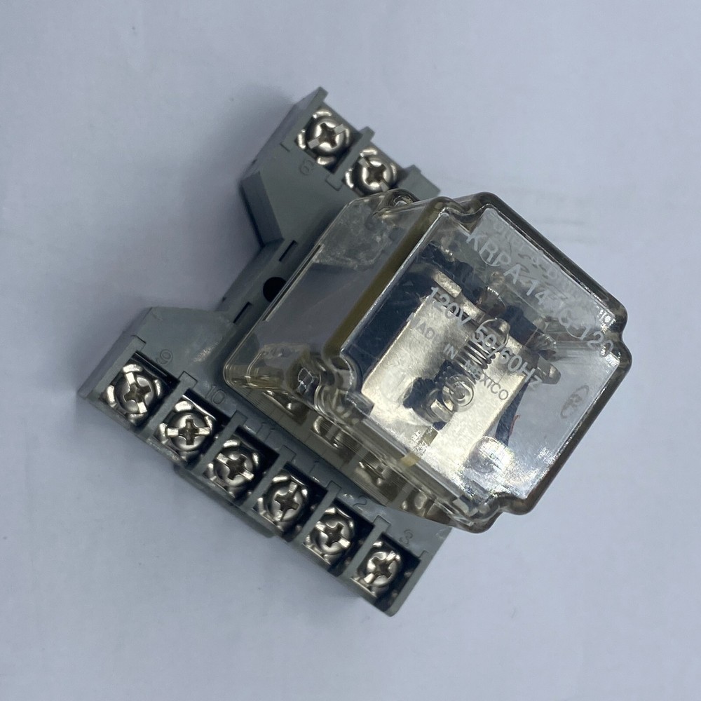 POTTER & BRUMFIELD KRPA-14AG-120 RELAY, DAYTON 6X156E 10A 300VAC RELAY SOCKET ⭐