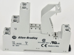 Allen Bradley 700-HN222 Series B 8-Pin Relay Socket 8A 300V DIN Rail Panel