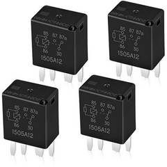 Power Relay Multi Purpose Relay Fuel Pump Relay Black Autom Number of Items: 4